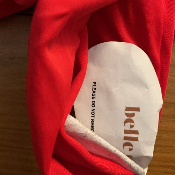 NEW Free People Belle The Label Maillot Red One Piece Swimsuit XSmall - Picture 4 of 5